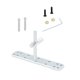 thumbnail image 1 of Soporte universal para tarjetas gráficas, soporte para tarjetas de vídeo con almohadillas de goma. plata única, 1 of 9