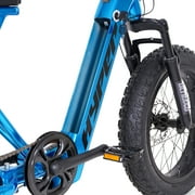 Hyper Bicycles 20 Ultra 40, 36V Electric Bike, Adult Ages 13+, 250W Motor, Blue