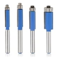 thumbnail image 3 of de Brocas de Ajuste de 4 Piezas Brocas de Enrutador de Vástago de 1/4 `` con Borde de Corte Azul con Punta de de shamjiam Broca de enrutador recto, 3 of 8