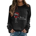thumbnail image 1 of Birdeem Femmes Décontracté Manches Longues Col Rond Hauts Chemises Amples Blouse Chandail Hauts, 1 of 1
