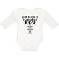 thumbnail image 3 of Inktastic Future Judge Law Scale Boys or Girls Long Sleeve Baby Bodysuit, 3 of 5
