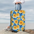 thumbnail image 7 of Hirioo Blue Ocean Wave Sunflower for Elasticity Suitcase Cover (No luggage Included) Durable Luggage Protector Fits 18-32 Inch Luggage-Medium, 7 of 7