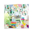 thumbnail image 3 of Flamingo Hawaiian Print Paper Lanterns With Palm Tree Leaves Birthday Wedding Decorations Anniversaire Summer Birthday, 3 of 11