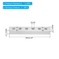 thumbnail image 2 of Uxcell 6 Way 8 Port Air Manifold, G1/2" G1/4" Air Hose Inline Air Manifold, Silver, 2 of 6