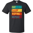 thumbnail image 3 of Inktastic Calf Roping Rodeo Eat Sleep Roping Repeat T-Shirt, 3 of 5