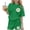 Green, variant on akafmk Summer Teen Girls 2 Piece Outfit Sets Short Sleeve T-Shirt Printed Shorts Matching Sets 3-15 Years