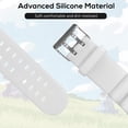 thumbnail image 2 of Chanvoo Banda de Silicona Suave Compatible con Poke Go Plus + 2023, Carcasa Protectora con Correa Ajustable para Muñeca (Blanca), 2 of 6
