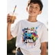 thumbnail image 1 of Boys' Bright Short-Sleeve T-Shirt with Vibrant Galaxy Print - 100% Cotton, Casual Summer Outdoor Top with Game Controller Graphic, Crew Neck, Regular Fit, Perfect for Youngster, 1 of 6