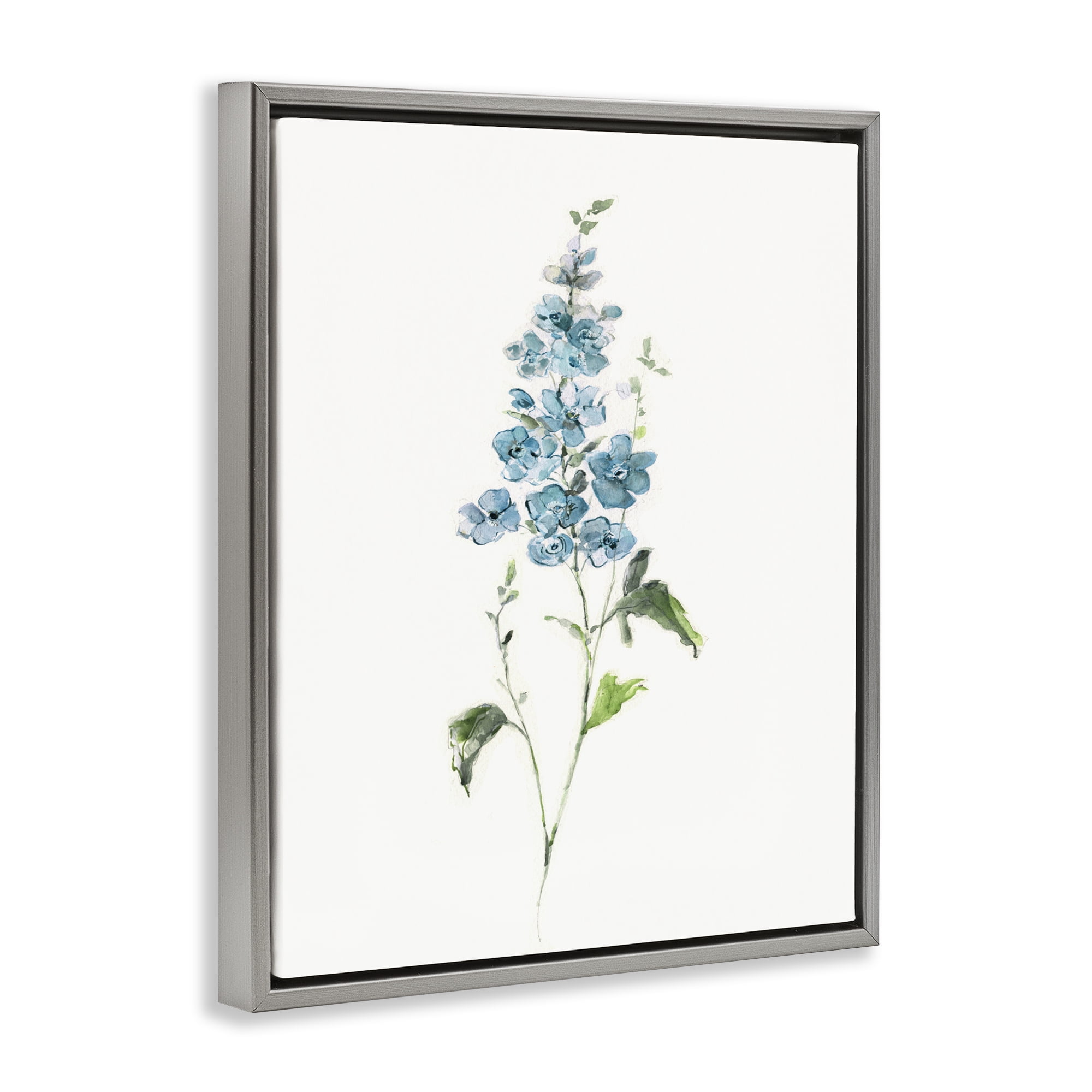 Stupell Industries Natural Spring Herbs Gray Framed Floater Canvas Wall Art, design by Sally Swatland