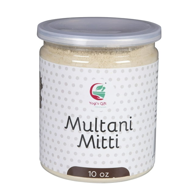 Polvo Multani Mitti de arcilla, regalo de Yogi, 283 g, 100% natural