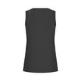 thumbnail image 6 of Women's Ribbed Tank Tops Sleeveless V Neck Slim Fit Casual T Shirt Solid Color Basic Tees Dark Gray,S, 6 of 6