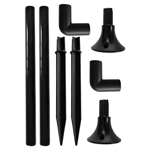 WHAMVOX  Lawn Lamp Accessories Pole Outdoor Solar Lights Extension Black