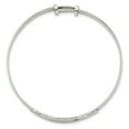 thumbnail image 2 of White Sterling Silver bracelet Bangle Cubic Zirconia CZ, 2 of 3