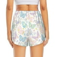 thumbnail image 4 of Goofa Colorful Butterfly Printed Women 2 in 1 Running Shorts,Quick Dry Athletic Workout Shorts,High Waisted Athletic Shorts with Liner Pockets-XX-Large, 4 of 9