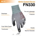 thumbnail image 2 of Guantes de trabajo DEX FIT Nitrile FN330, 3 pares, 3D-Comfort Grey M, 2 of 6