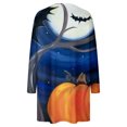 thumbnail image 5 of Vestidos Para Mujer Vestidos Casuales Otoño Vestidos de Talla Grande Cuello Redondo Cosplay Estampado Manga Larga Vestido Suelto Odeerbi ODB133751, 5 of 5