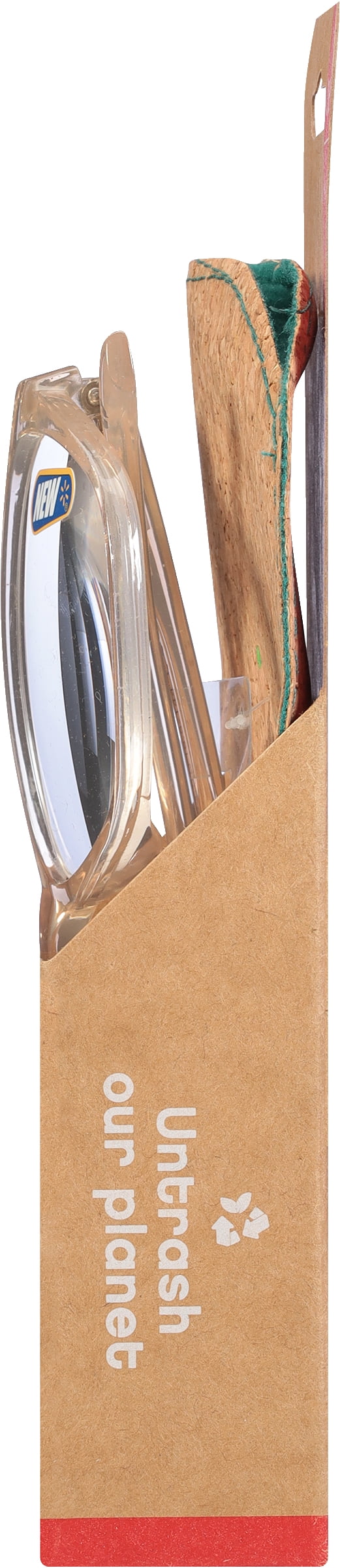 B.E Bio Eyes Womens Cateye Reading Glasses Made from Recycled Plastic Sage +3.00 in Nude
