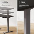 Standing Desk 40 x 24 Inches WholePiece Desktop Height Adjustable Desk