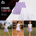 thumbnail image 7 of RBX Girls Skorts - 2 Pack Pleated Scooter Skort Tennis Golf Skirt with Bike Short Lining (7-16), 7 of 7