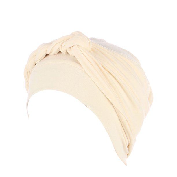 Gorro turbante preatado para el cabello - Poliéster, estilo bohemio, pañuelo elástico para la cabeza