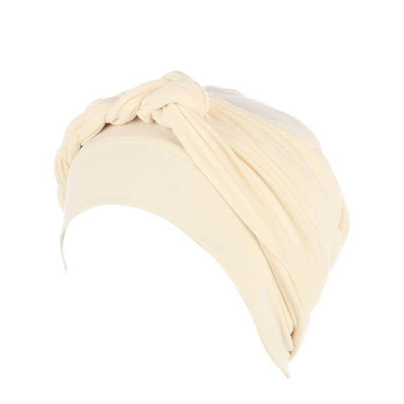 Ethnic Pre-Tied Braided Turban Cap Unisex Bohemian Headwear
