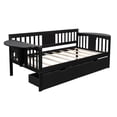 thumbnail image 3 of Tensun Twin Daybed with 2 Drawers, Solid Wood Frame, Multifunctional Sofa - Espresso, 3 of 4