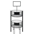 thumbnail image 4 of HUBERT 3-Tier Dump Bin with Sign Holder - 18" Dia x 30" H, 4 of 7