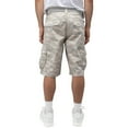 thumbnail image 2 of RAW X Mens Belted 12.5" Inseam Knee Length Cargo Shorts, Sand Camo, 36, 2 of 7
