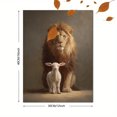 thumbnail image 3 of Lion and Lamb Gallery Canvas Wall Art 15.75x11.81 Inches, 3 of 8
