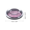 thumbnail image 2 of Unique Bargains 1 Set Reusable Round Eyelash Storage Case Pink Acrylic, 2 of 6