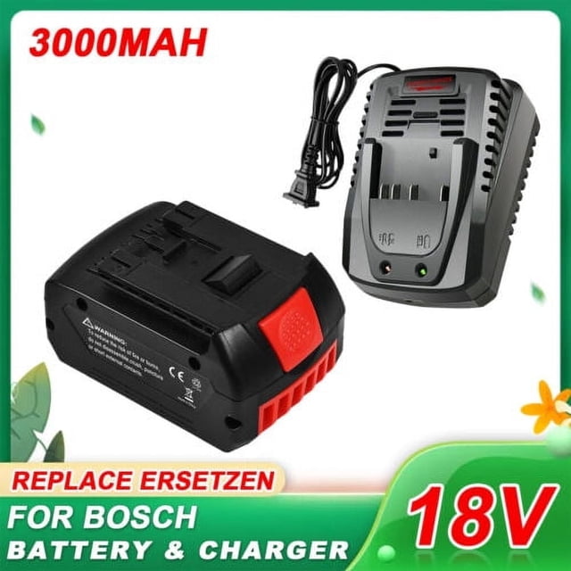 18V 3.0ah Rechargeable Lithium Ion Battery for Bosch 18V 6.0A GBA GSR GSB Backup Battery Portable Replacement BAT609