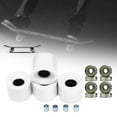 thumbnail image 3 of koolsoo Roues de Longboard et de Planche à Roulettes 78A avec 8 Pcs Roulements Entretoises Couvercle Blanc Or, 3 of 9