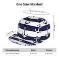 thumbnail image 4 of Kdxio Anchors Print Snapback Hat for Men Women,Adjustable Baseball Cap, 4 of 7
