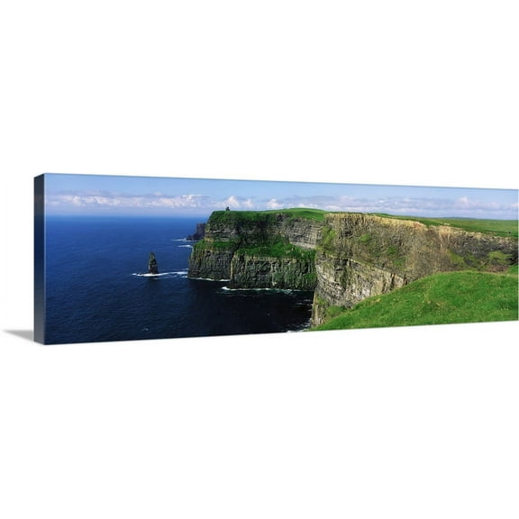 Great BIG Canvas | "Cliffs Of Moher, County Clare, Ireland" Canvas Wall Art - 60x20
