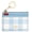Blue Gingham, variant on Women's Mini Skinny ID Case in Signature Canvas, Zip Card Holder with Key Ring (Red)