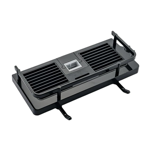 Estante de ducha perforado para colgar sin perforar, ajustable, multifuncional, organizador de baño, organizador de almacenamiento, organizador de poste cuadrado negro