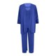 thumbnail image 4 of ICHUANYI Liquidación Mujer Color Manga Larga Cuello Redondo Suelto Encaje Gasa Pantalones Capa Conjunto de Tres Piezas Incluye Cárdigan ICHUANYI WER202308254040, 4 of 7
