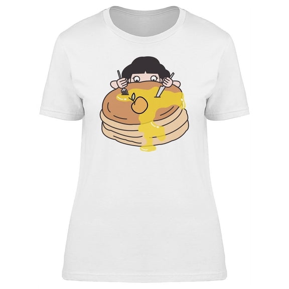 Reaction Girl Giant Hotcakes T-Shirt Women -Image by Shutterstock, Female Medium