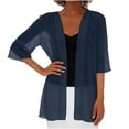 thumbnail image 5 of Diufon Lightweight Summer Cardigan for Women 3/4 Sleeve Open Front Cardigans Casual Beach Vacation Cover Up, 5 of 8