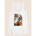 thumbnail image 3 of Jungle Jumble Collection. B Racerback Tank Women -Victoria Borges Designs, Female Medium, 3 of 4