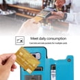 thumbnail image 4 of Design for Samsung Galaxy S8 Plus/S8+ Wallet Case,PU Leather Phone Cases with Screen Protector Card Holder,Stand Flip Shockproof Flip Protective Cover for S8plus SM-G955U Women Men Blue, 4 of 11
