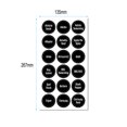 thumbnail image 2 of Zootealy 144 Chalkboard Kitchen Spice Jar Labels, Round Preprinted Seasoning Label Stickers + Numbers for Kitchen Organization and Storage (Water Resistant, Write On, Reusable), 2 of 5
