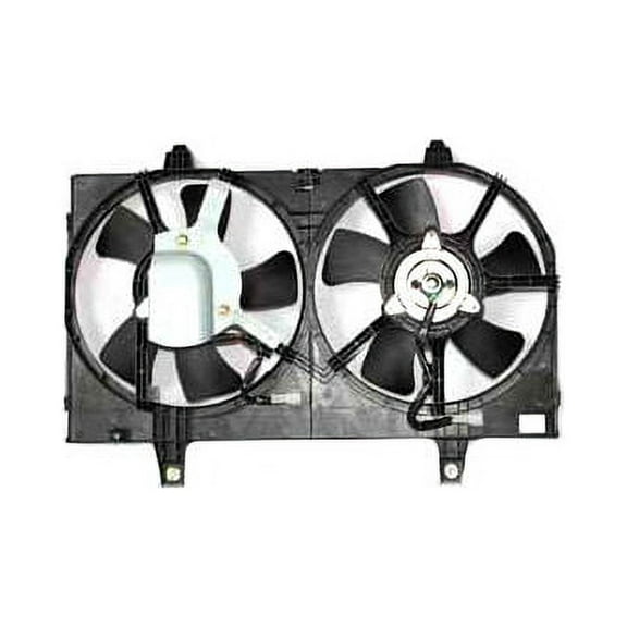 Radiator Fan Assembly - Compatible with 2000 - 2001 Nissan Maxima Sedan 3.0L V6