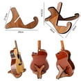 thumbnail image 5 of Dinheiro Soporte De Guitarra De Madera Portátil, Estante De Instrumentos Musicales Universal Bajo Desmontable1pcs-madera, 5 of 5