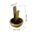 thumbnail image 2 of Unique Bargains 10x15mm Mini Brads Round Paper Fasteners for Art Crafting, Bronze Tone 100pack, 2 of 5