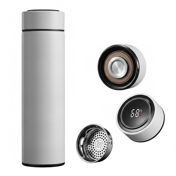 16.9 Oz 316 Stainless Steel Vacuum Insulated Travel Tea Mug with Leaf Separator