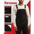 thumbnail image 4 of Firestone Mens Overalls - Water Resistant Mechanical Stretch Twill Bib Overalls Utility Jumpsuit (M-XXL), 4 of 7