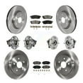 thumbnail image 1 of Transit Auto Front Rear Hub Bearing Assembly Disc Brake Rotor and Ceramic Pads Kit (10Pc) for Car 2020 Toyota C-HR To 02 Vehicles Manufactured In Japan Left Right Driver Passenger Side KBB-131214, 1 of 11