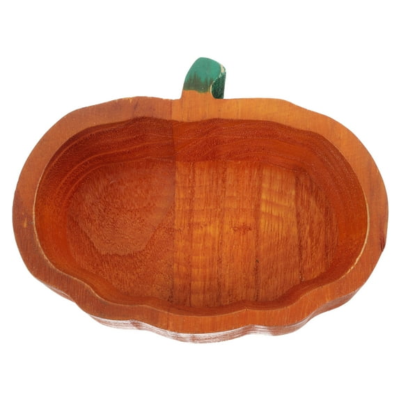 Animal Decoration Pumpkin Wooden Bowl 19.00X15.00X4.50CM