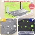 thumbnail image 4 of [Zoratoo Repisa para Ventana para Gatos Brilla en la Oscuridad sin Cables 2Pzs Estrellas], 4 of 7